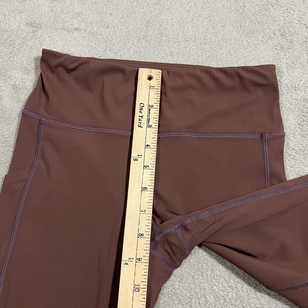 Vuori Stride Leggings Women XS Brown Running Performance Yoga Gym Training VW429 - Picture 6 of 11